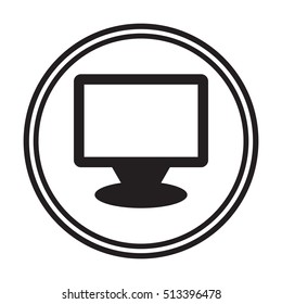 Computer  icon,vector.  Flat design.