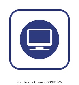 Computer  icon,vector. Flat design.