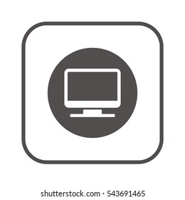 Computer  icon,vector. Flat design.