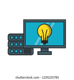 Computer with idea and database