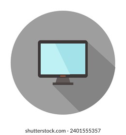 Computadora ilustrada sobre fondo blanco