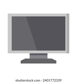 Computer illustrated on white background