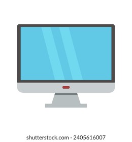 Computer illustrated on white background