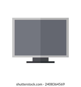 Computer illustrated on white background