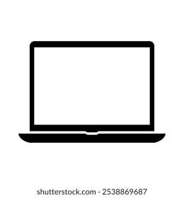 Computer illustrated on white background