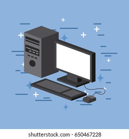 computer image flat