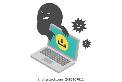 Computer infected with virus due to illegal download
