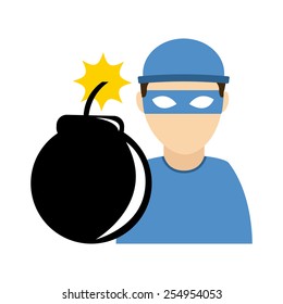 computer infection design, vector illustration eps10 graphic 