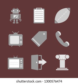 Computer and intellectual technologies. Icon set.