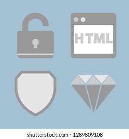 Computer and intellectual technologies icons.