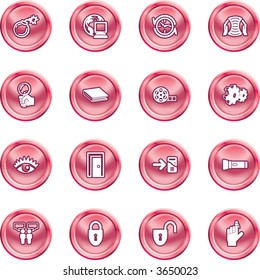 Computer and Internet Icons A set of computer and internet icons