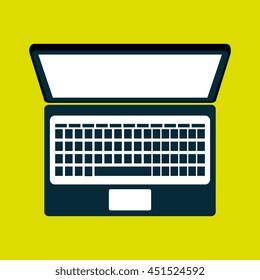 computer isolated icon design, vector illustration  graphic 