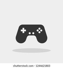 Computer joystick controller vector icon for games