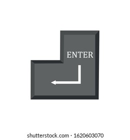 Computer key enter vector esp10