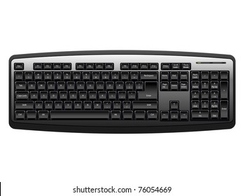 computer keyboard in black color