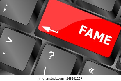 Computer Keyboard with Fame Key