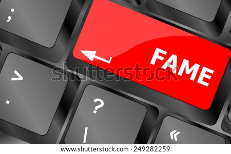 Computer Keyboard with Fame Key