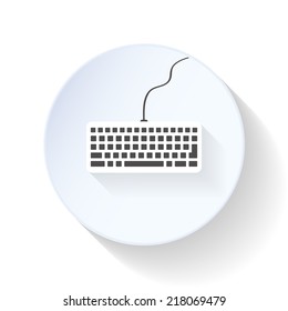 Computer Keyboard Flat Icon