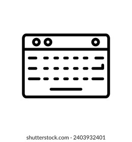 Computer Keyboard icon design template
