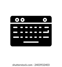 Computer Keyboard icon design template
