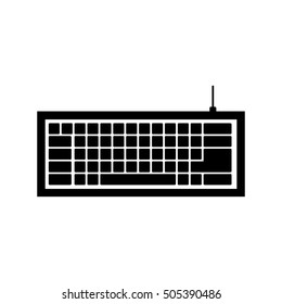 Computer Keyboard Icon Image Stock Vector (royalty Free) 505390486 