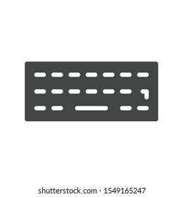 Computer keyboard icon isolated on white background. Keypad symbol modern, simple, vector, icon for website design, mobile app, ui. Vector Illustration