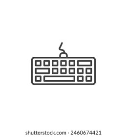 Computer Keyboard Icon Set. Typing Device Vector Symbol.