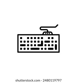 Computer Keyboard Icon for Typing and Office Software