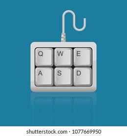 computer keyboard icon vector illustration.