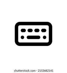 Computer keyboard icon vector. Key board symbol for website or mobile apps ui in simple flat style. Vector EPS 10