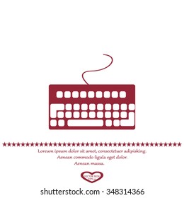 computer keyboard. Input device