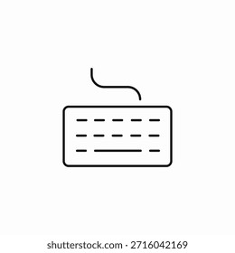 Vector de signo de ícono de entrada de teclado de computadora