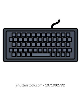 computer keyboard isolated icon