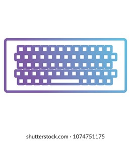 computer keyboard isolated icon