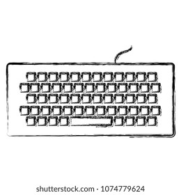computer keyboard isolated icon