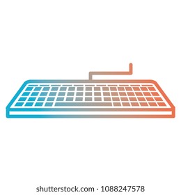 computer keyboard isolated icon