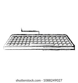 computer keyboard isolated icon
