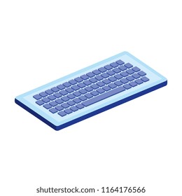 computer keyboard isolated icon