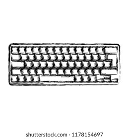 computer keyboard isolated icon