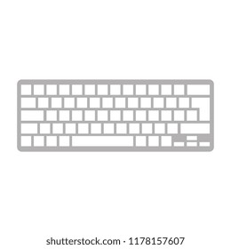 computer keyboard isolated icon