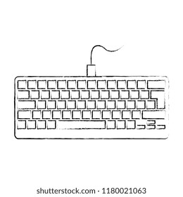 computer keyboard isolated icon