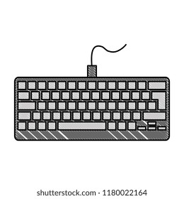 computer keyboard isolated icon