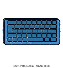 computer keyboard isolated icon