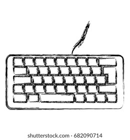computer keyboard isolated icon