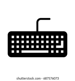 computer keyboard isolated icon