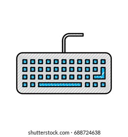 computer keyboard isolated icon