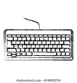 computer keyboard isolated icon