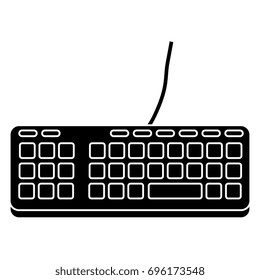 computer keyboard isolated icon