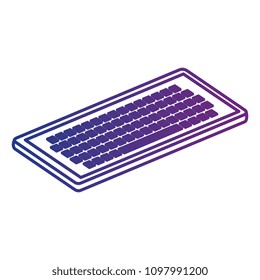 computer keyboard isometric icon