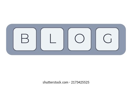 Computer keyboard key with key blog. Keyboard keys icon button